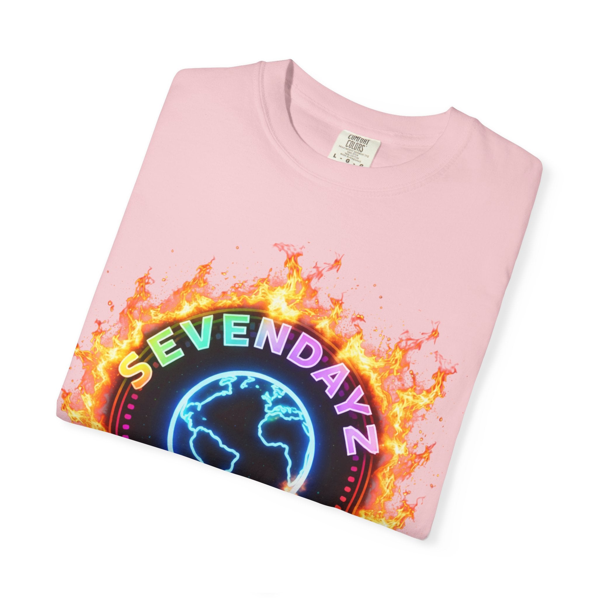 Sevendayz Enterprise Flaming Globe Graphic Tee