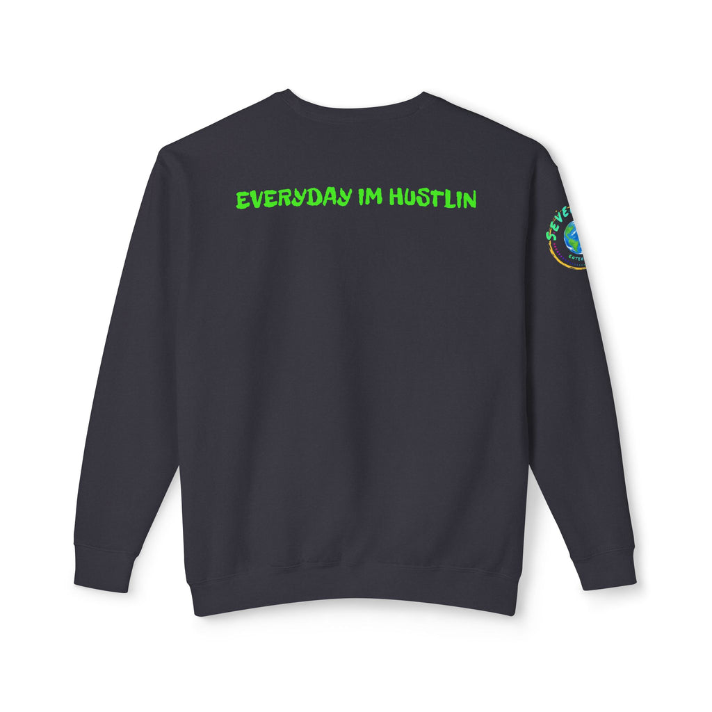 “SEVENDAYZ” Globe Crewneck with “EVERYDAY IM HUSTLIN” Back Print