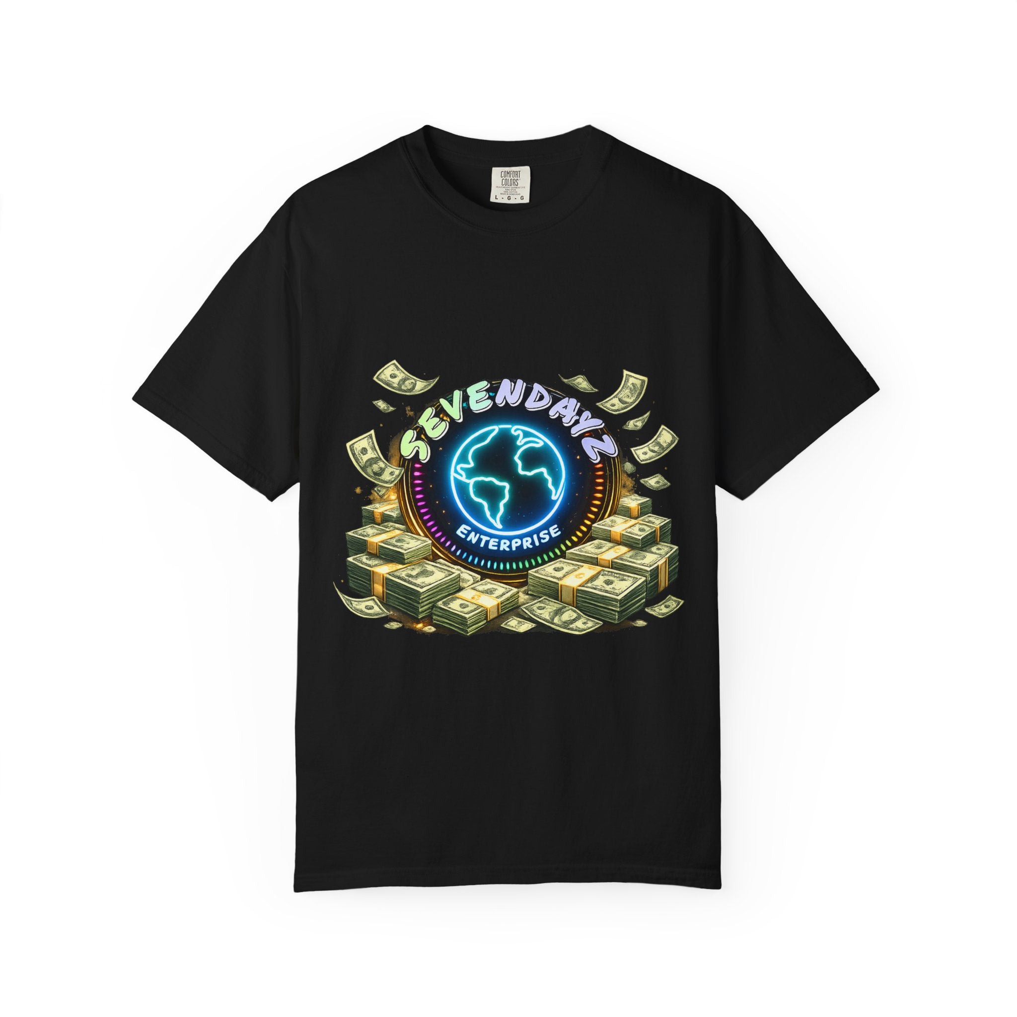 SEVENDAYZ Money Shirt — Graphic Tee Celebrating Hustle & Wealth