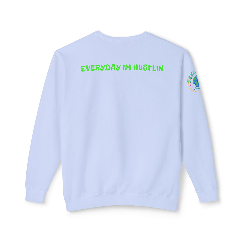 “SEVENDAYZ” Globe Crewneck with “EVERYDAY IM HUSTLIN” Back Print