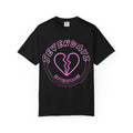 Broken Heart Band Tee — SEVENDAYZ Neon Pink Graphic T-Shirt