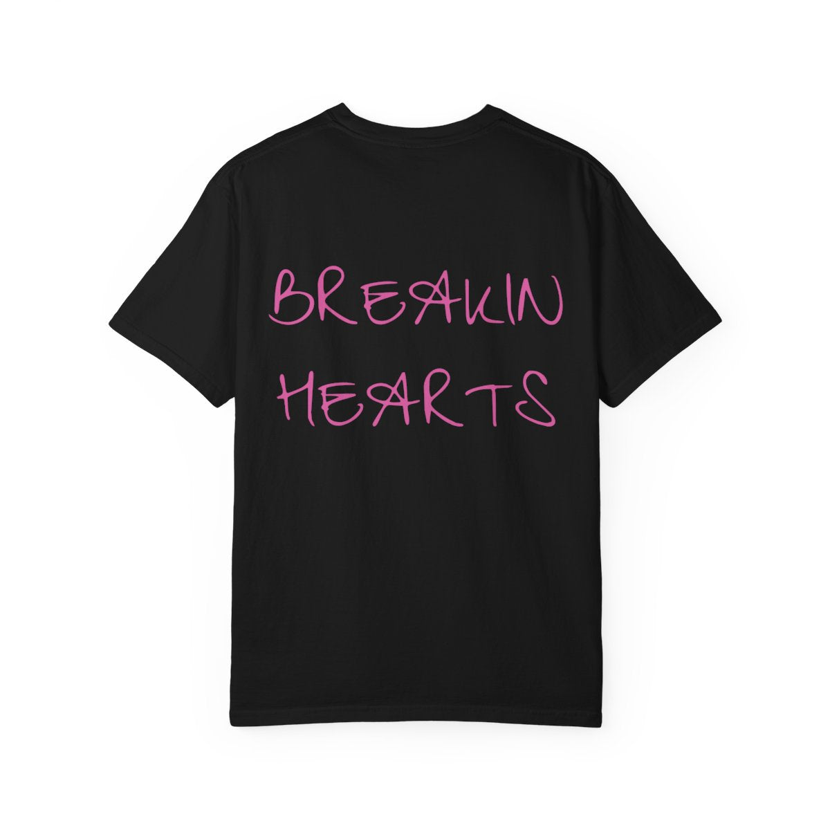 Broken Heart Band Tee — SEVENDAYZ Neon Pink Graphic T-Shirt
