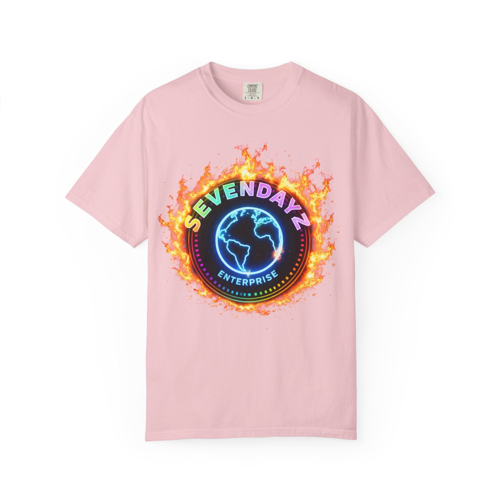 Sevendayz Enterprise Flaming Globe Graphic Tee