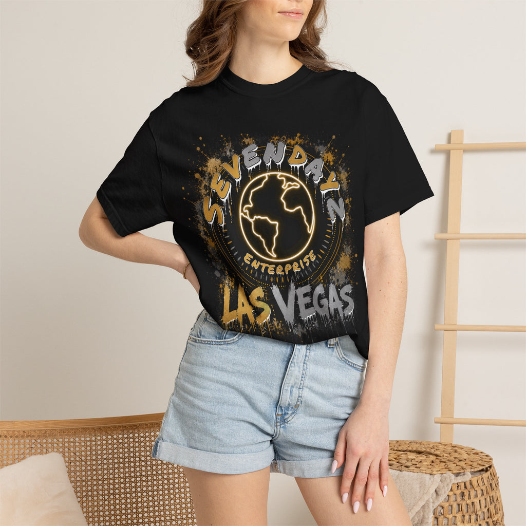 Las Vegas Graffiti T-Shirt — 'Sevendaz Enterprises' Streetwear Tee